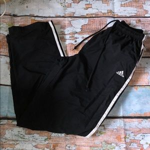 Lined adidas track pants